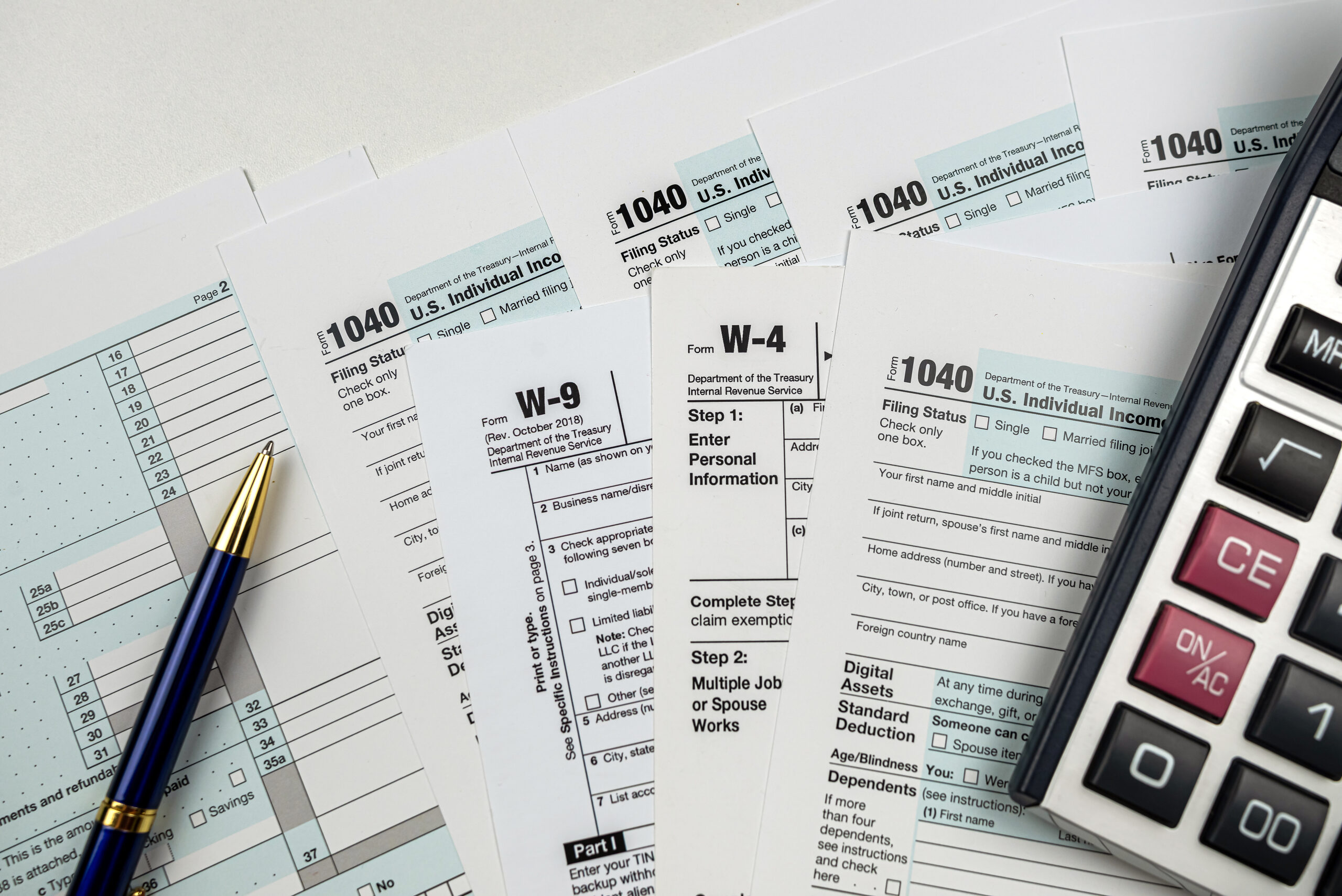 tax documents laid out for tin validation