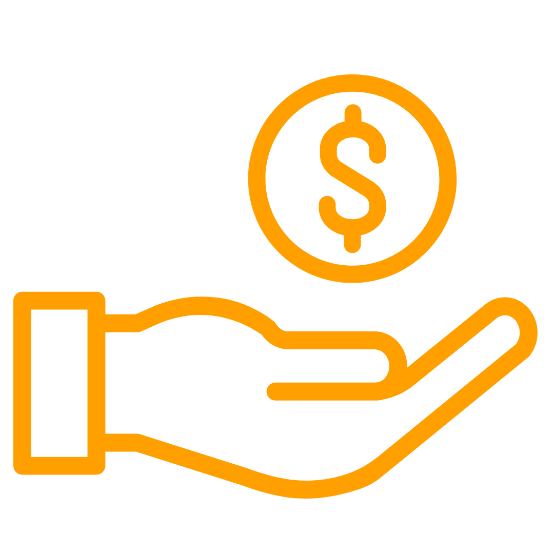 MoneyHand - Black – Bold Integrated Payments Hand with Money Icon